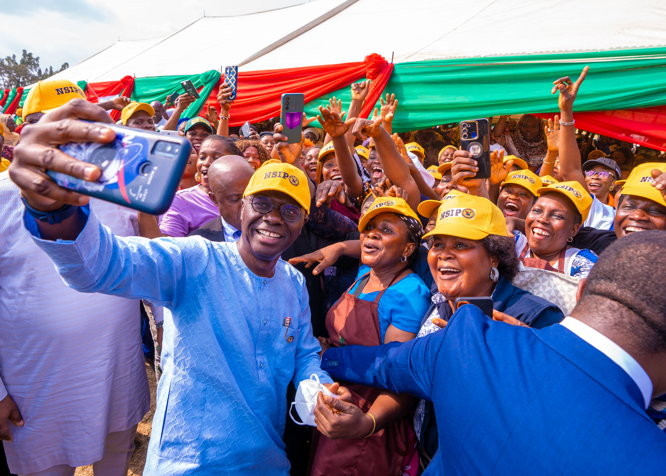 GOV SANWO-OLU AT AN INTERACTIVE FORUM WITH BENEFICIARIES OF THE NATIONAL SOCIAL INVESTMENT PROGRAMME (NSIP)